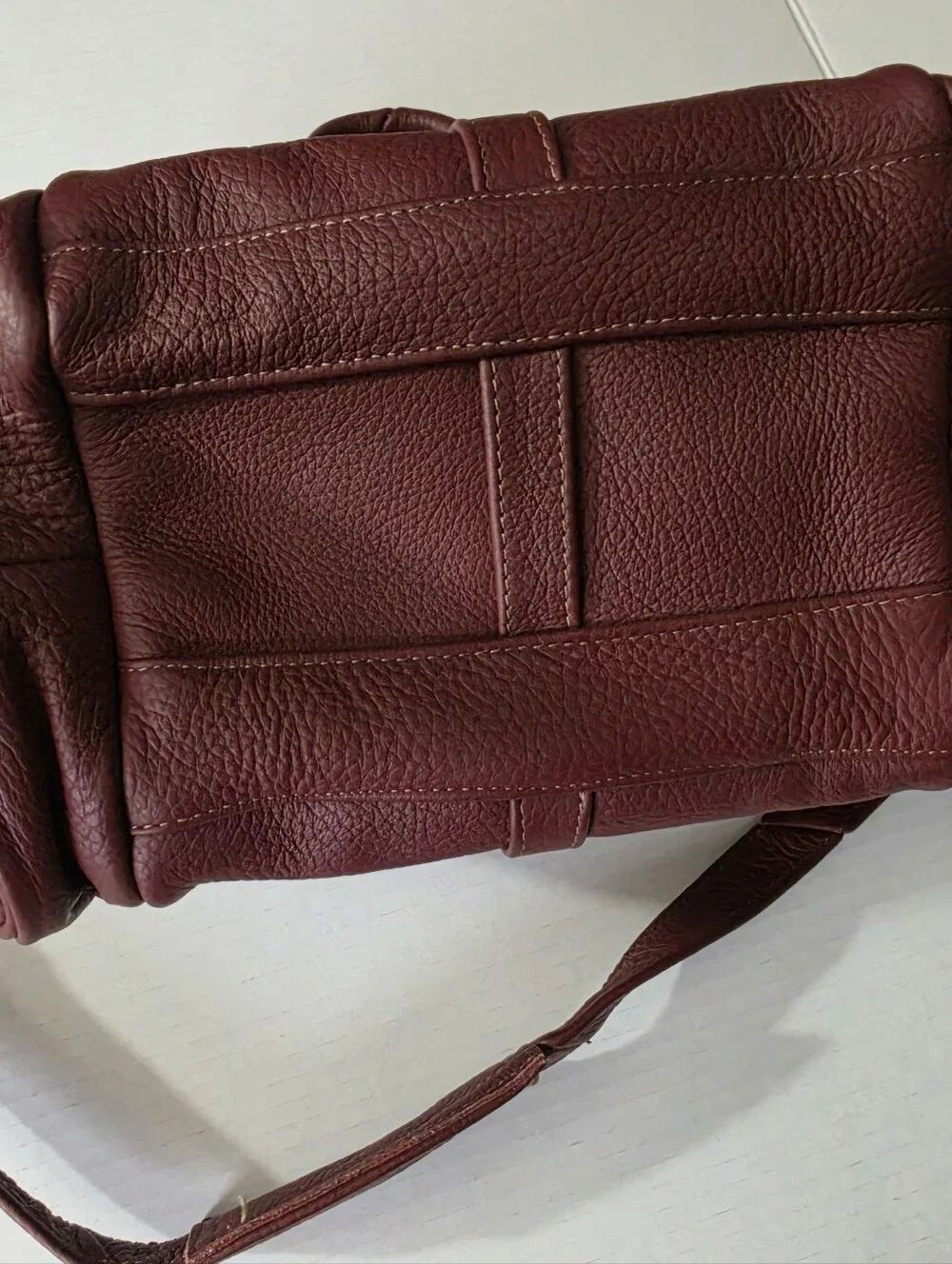 Handmade Artisan Leather Duffel Crossbody Bag